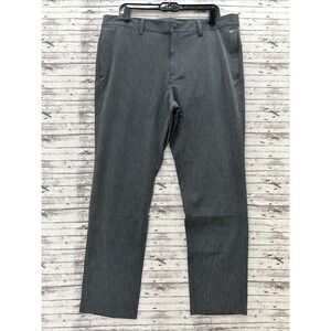 Adidas Golf Crosshatch Pants Men's Size 36x30 Gray Stretch HA6214 NEW